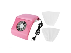 Aspirador De Polvo Para Uñas 30w De Potencia Fuerte Recolector De Polvo Manicura Pedicura (rosa)