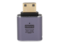 Conector Mini Hd Multimedia Macho Para Fêmea Adaptador 8k 60hz 4k 120hz Com Luz Led Para Escritório