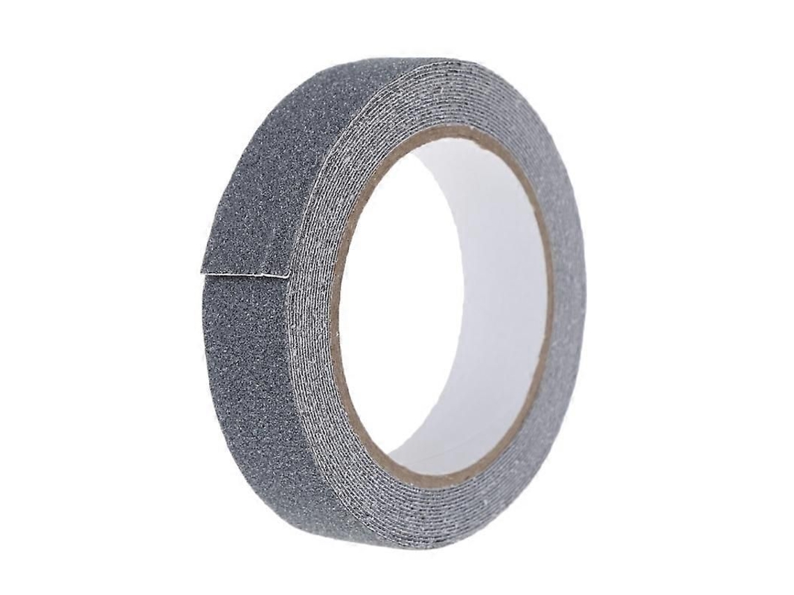 Cinta de seguridad para suelos de 2,5 cm x 5 m, antideslizante, rollo reforzado, tiras adhesivas de alta adherencia, GOKOCO