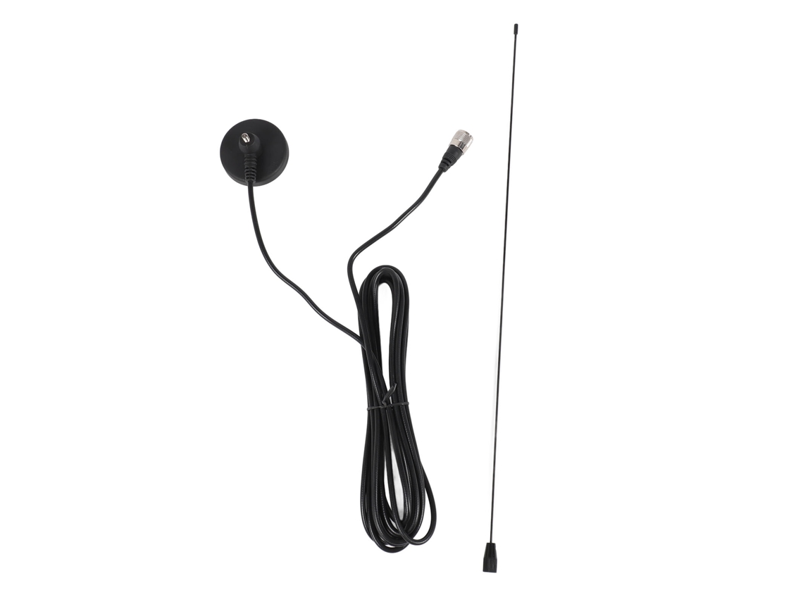 Antena De Radio Móvil Para Coche De Doble Banda 144mhz 430mhz Vhf Uhf Con Base Magnética, Conector Pl259 Y Cable