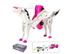 Coche De Juguete Transformable Unicornio 2 En 1 De 2025 Para Niños Y Niñas Con Transformación Instantánea.