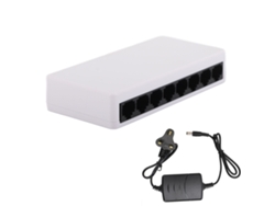 Switch Ethernet De 8 Puertos 100mbps No Administrado Hub Splitter De Red Para Hogar Y Oficina