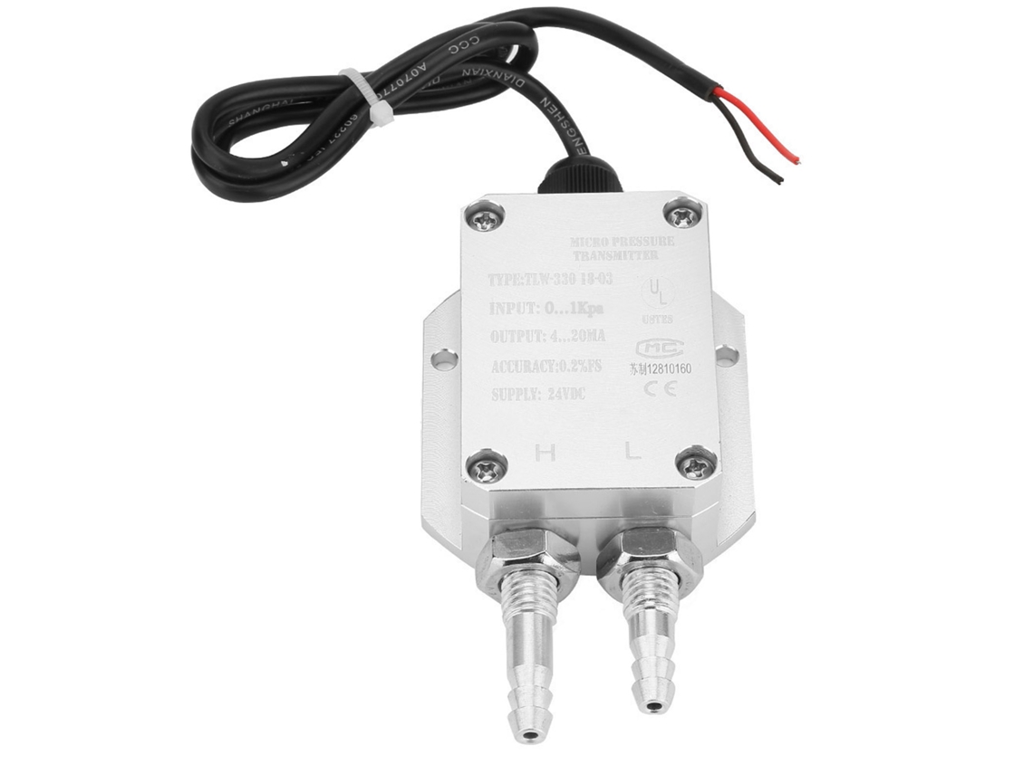 Transmisor De Presión Diferencial 4-20ma Sensor De Micropresión 0~1kpa