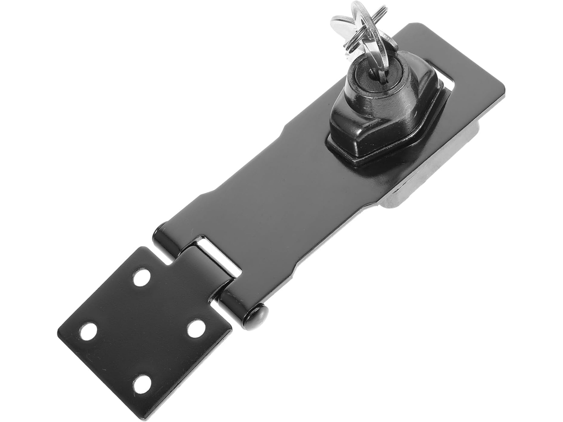 4 Pestillo Puerta Gabinete Pulgadas Negro Brillante Pasador