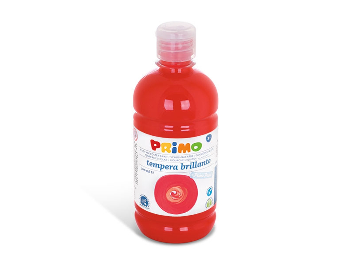 PRIMO 202Br500300 Tempera 500 Ml Botella Rojo