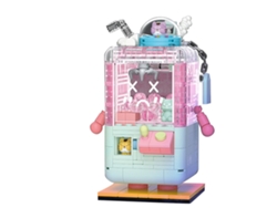 Baok-set Mini Máquina de Garras, Set de Bloques de Construcción para Muñecas, Juguete Educativo DIY para Niños, Verde Menta