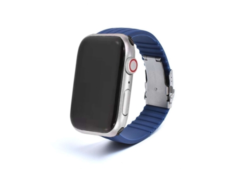 Correa Silicona Stripe Adaptable Apple Watch Series 6 40Mm Azul Escuro