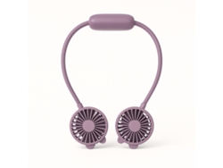 Ventoinha Portátil Para O Pescoço, Bateria Recarregável, Usb, Cabo Incluído Diandi Dd5583 Rosa
