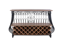 Mueble Bar Metal Madera 144x42x97cm