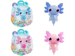 Animagic Lets Glo Axolotl Gallegiante Pez Que Brilla En El Agua Absorción Casual Entre Goliat Rosa Y Azul Claro