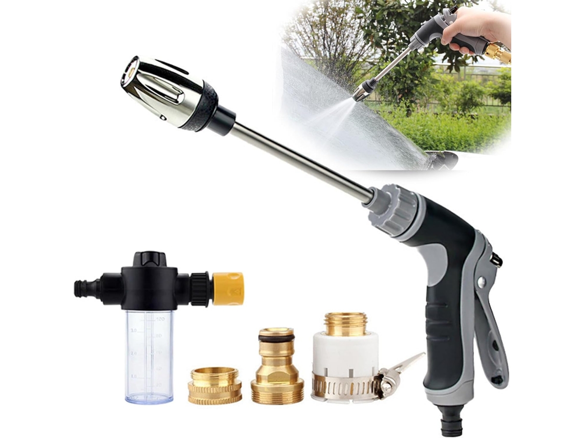 Hidrolimpiadora Aquoxis 15 Veces Potente Mangueras Boquilla Pulverización Rotación 360° Modos Fácil Instalación