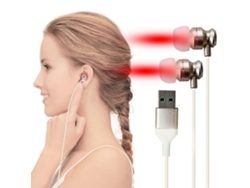 Dispositivo de protección auditiva infrarrojo con luz roja, auriculares con luz roja para repeler moscas 251479