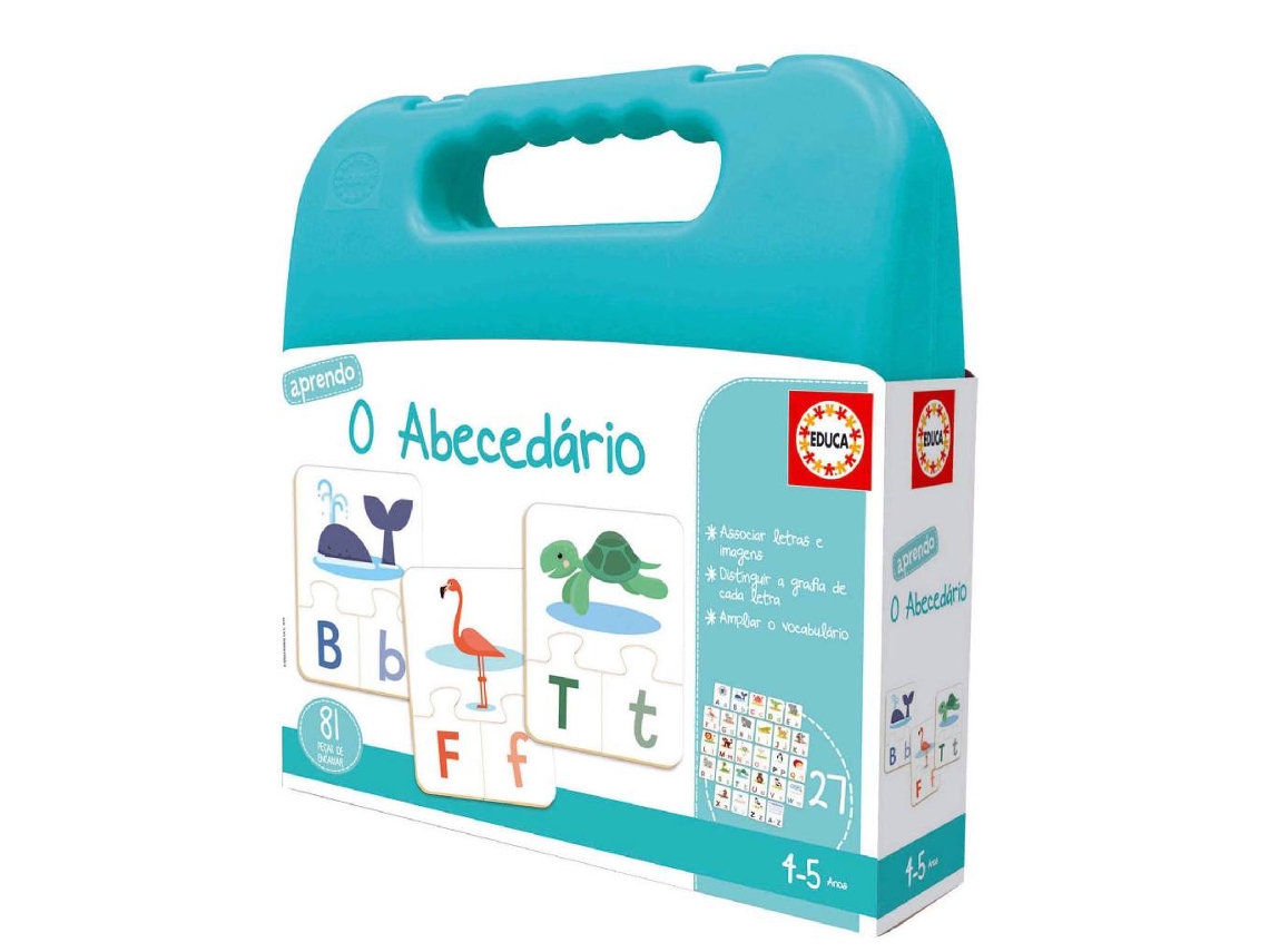 Juego Educativo EDUCA  Aprendo El Abecedario PT (Edad Mínima: 4 Años - 25 x 25,7 x 6 cm)