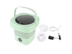 Máquina De Lavar Plegável Automática Pequena 6,5l Para Roupa Íntima Dormitório Viagem