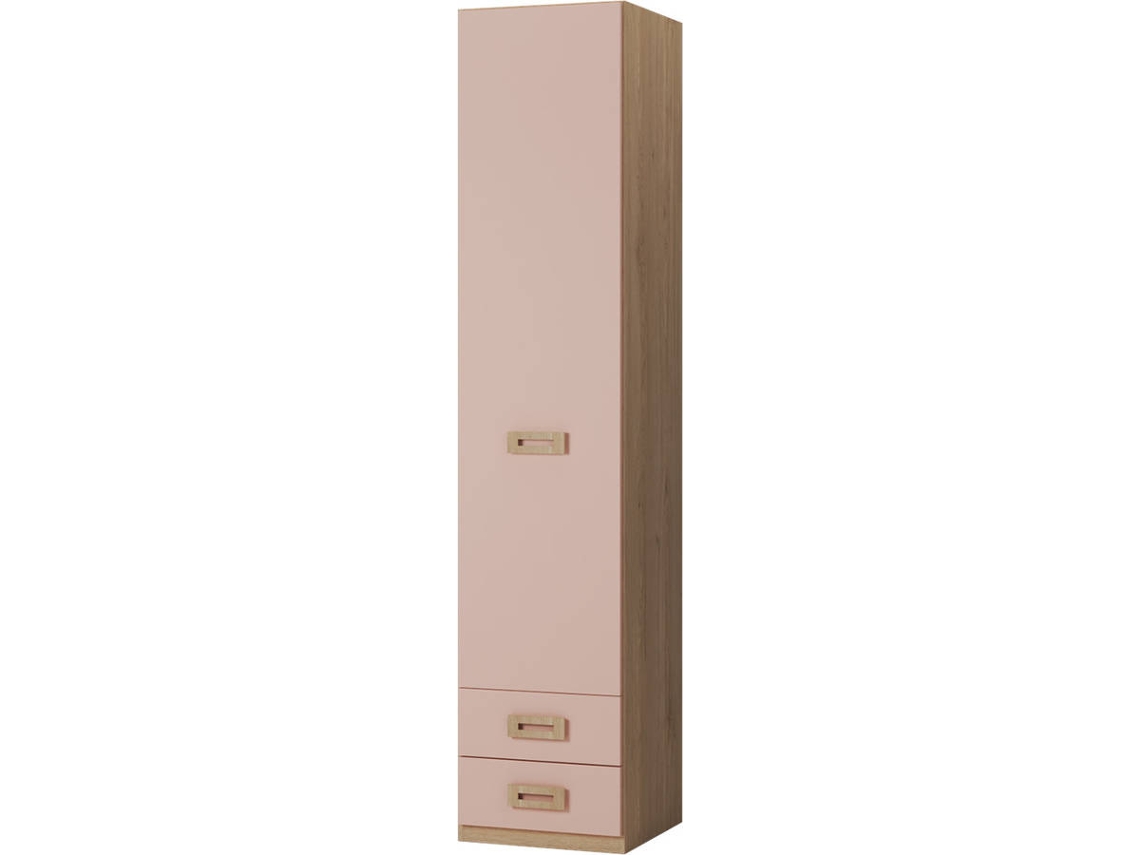 Armario MUEBLAM Roble Rosa Nube Melamina (50x232x50 cm)