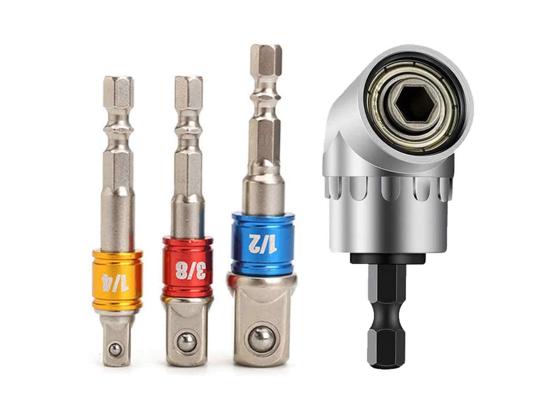 Adaptador De Dados Para Brocas, Dados De Impacto Para Llave De Impacto De Alto Torque, Se Conecta A Taladro Recargable O Llave De Mano, Diseñado Para