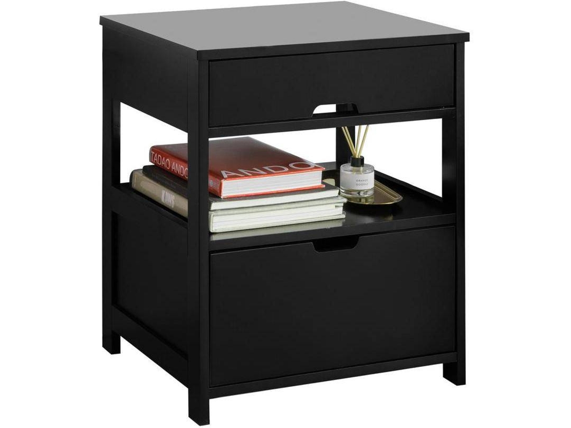 Mesita de Noche SOBUY FRG258-SCH (MDF - 45 x 55 x 38 cm)