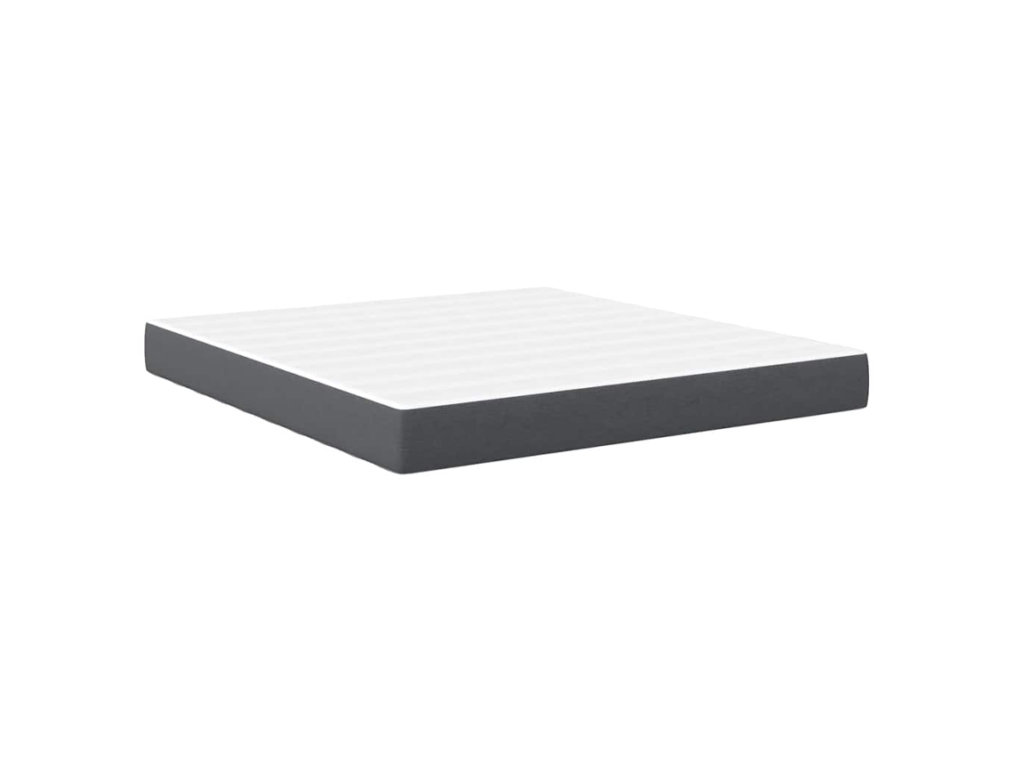 Maison Exclusive - Colchón De Cama Con Colchón Gris 180 X 200 Cm Tela