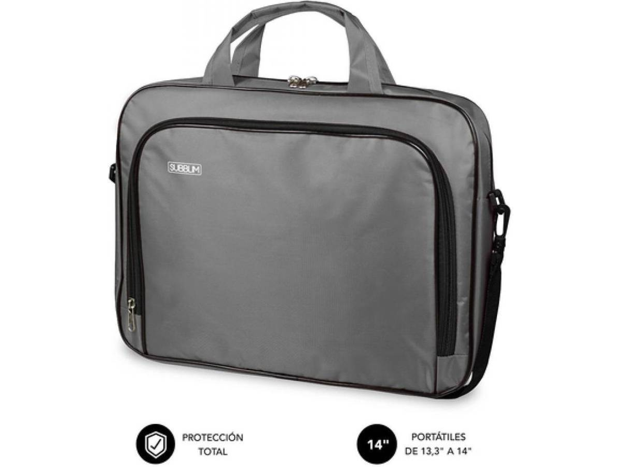 Maletín SUBBLIM Oxford (13.3/14'' Gris)