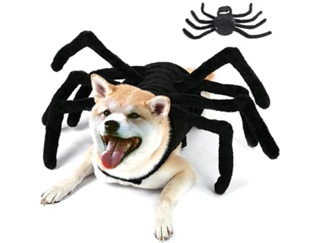 Disfraces De Halloween Para Perros: Disfraz De Araña Para Fiesta De Halloween Para Perros Medianos Y Pequeños Gatos Cachorros ELKUAIE S/M/L/XL