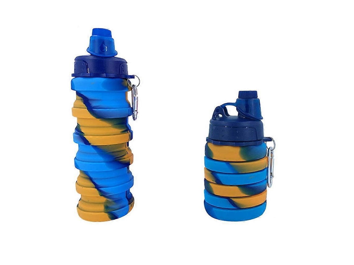 Botellas Deportivas De Viaje Plegables De Silicona De 500 Ml Rosewell