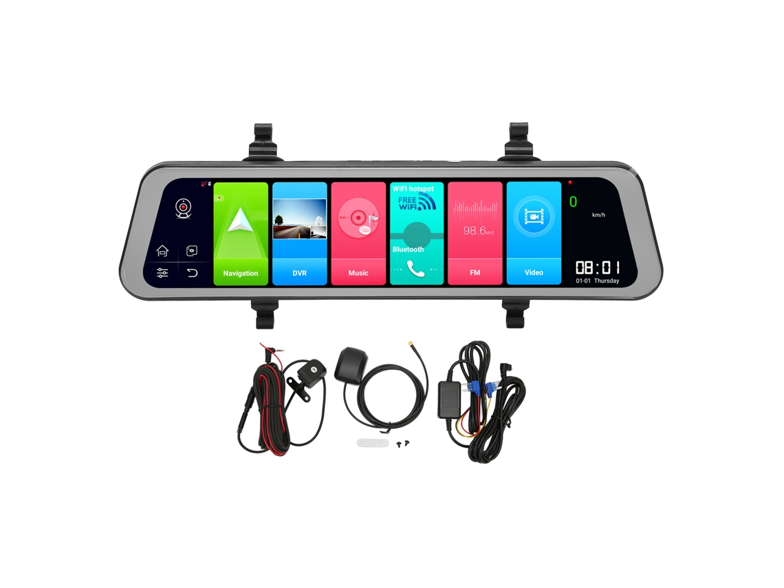 Cámara De Salpicadero Con Espejo Retrovisor, Pantalla Táctil De 10 Pulgadas, 4g, Wifi, Grabación En Bucle, Sensor G, Grabadora De Conducción D70