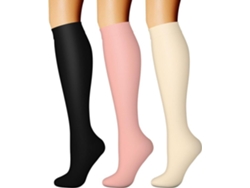 Calcetines De Compresión Digitallab, Paquete De 3, Talla S/m, Para Hombres Y Mujeres, Soporte Circulatorio Para Actividades Físicas