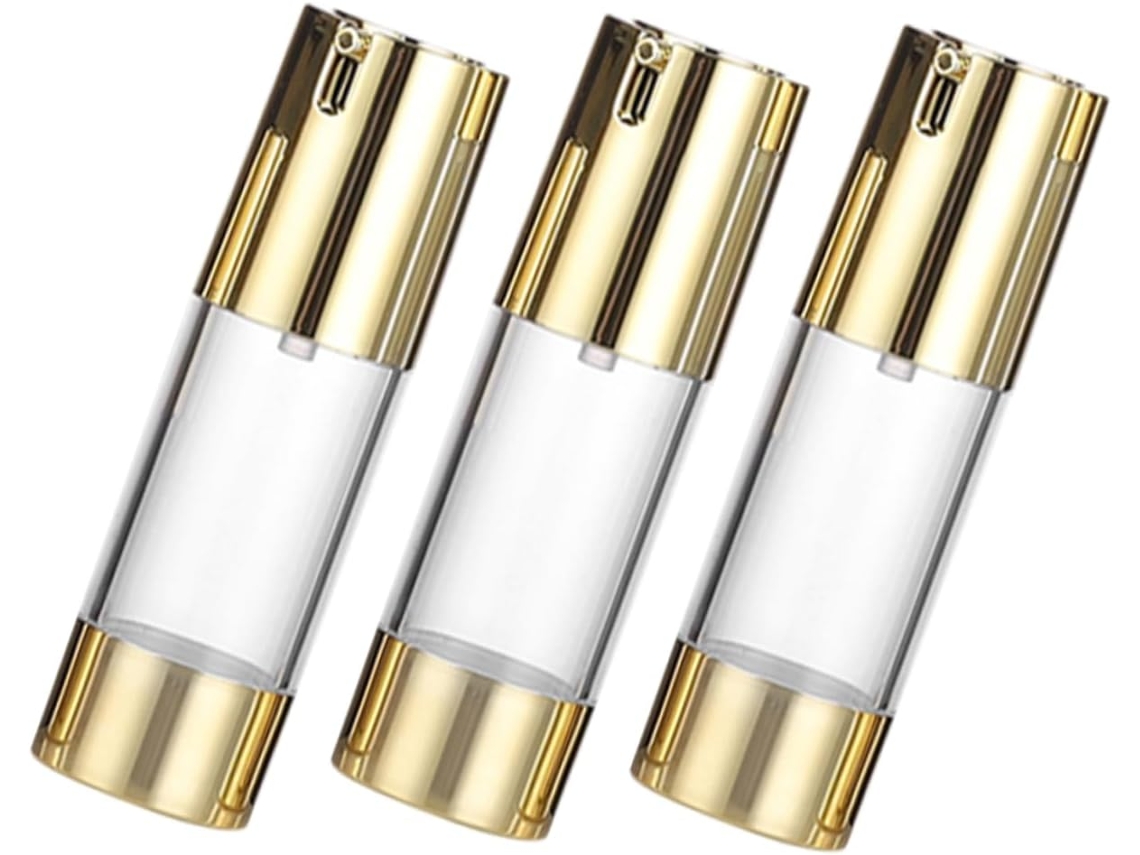 Botellas De Viaje Recargables De Pp De 30 Ml, Juego De 3, Bomba Sin Aire, Dispensador.