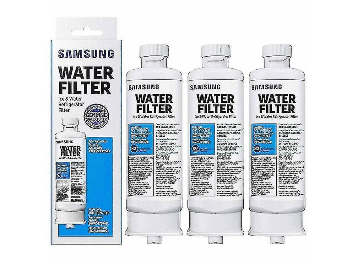 Paquete De 3 Filtros De Agua Para Refrigerador Compatibles Con Samsung Da97-17376b Y Haf-qin Da97-08006c. Calidad Garantizada.