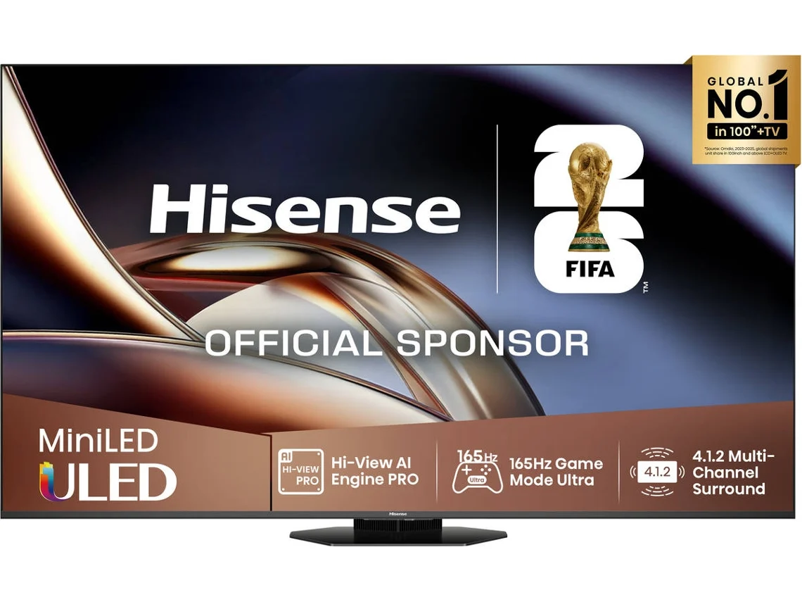 TV HISENSE 55U8Q (Mini LED 165Hz - 55'' - 140 cm - 4K Ultra HD - Smart TV)
