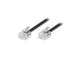 Cable Telefono GOOBAY Rj11 10M Negro