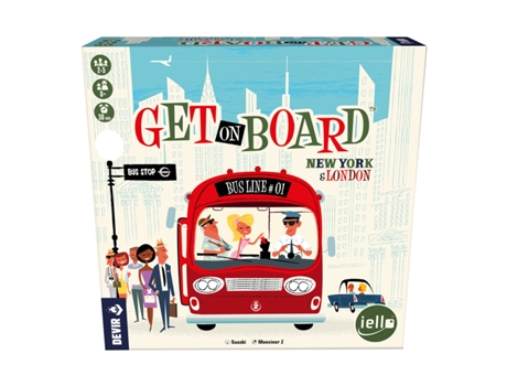 Juego Colectivo DEVIR Get On Board: New York & London (Edad Mínima Recomendada: 8 años - Portugués)