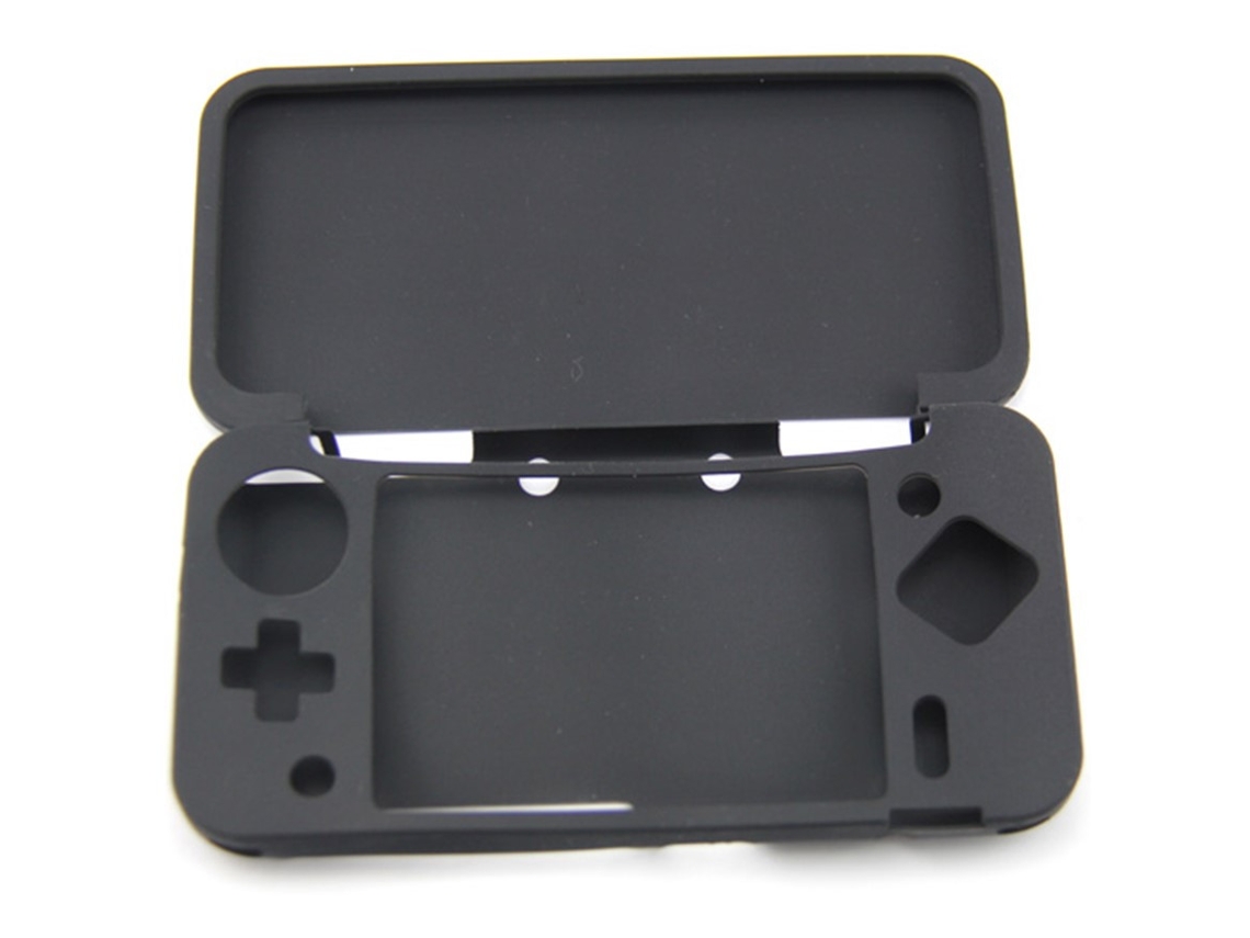 Funda De Silicona Para Nintendo New 2ds Xl Suave Goma Protector Carcasa Negra