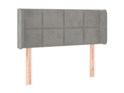 Maison Exclusive - Cabecero De Terciopelo Gris Claro 83x16x78/88 Cm