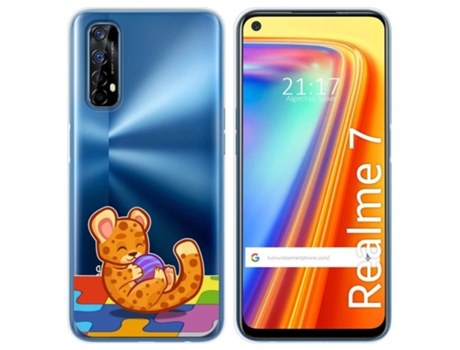 Carcasa Realme 7 TUMUNDOSMARTPHONE Dibujos Transparente Multicolor