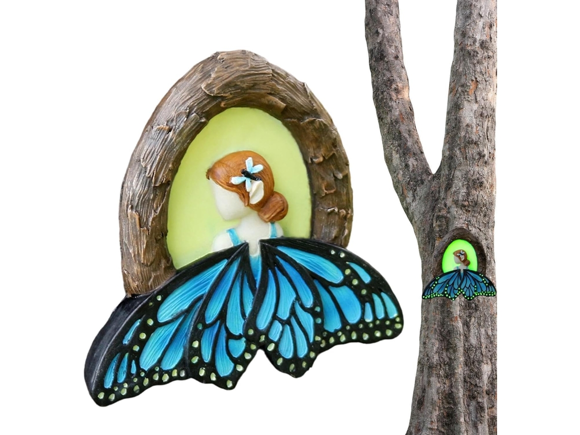Adorno De Mariposa Para Jardín De Hadas – Especificaciones: 14 Cm X 14 Cm, Herrajes De Montaje Para Gancho Integrado,