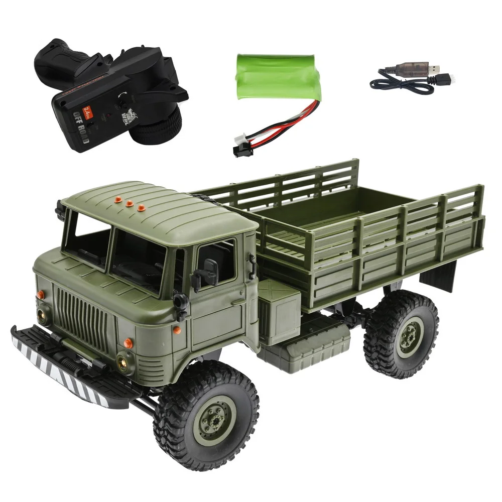 Camión Militar De 2,4 G Con Control Remoto, Color Verde