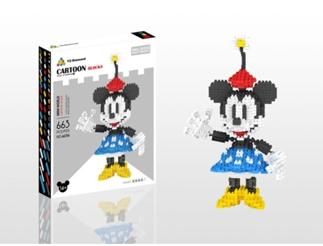 Muñeco GAATPOT Disney Cartoon Anime Mickey Minnie Diy Mini Micro Building Blocks Action Figures Model Doll Toys Juguetes Gifts For Kids