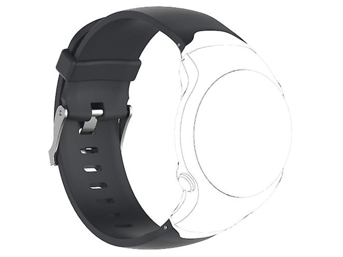 Correa de silicona negra para reloj inteligente Garmin Approach S3 Chennnls