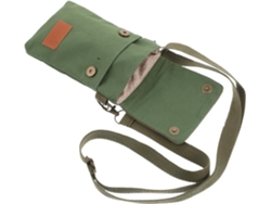 Bolso Bandolera Liso De Lona Para Mujer Con 3 Compartimentos Separados, Correa De Hombro Ajustable, Adecuado Para