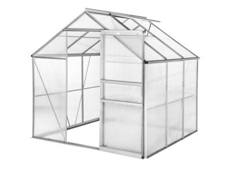 Invernadero TECTAKE de Aluminio y Policarbonato Sin Base