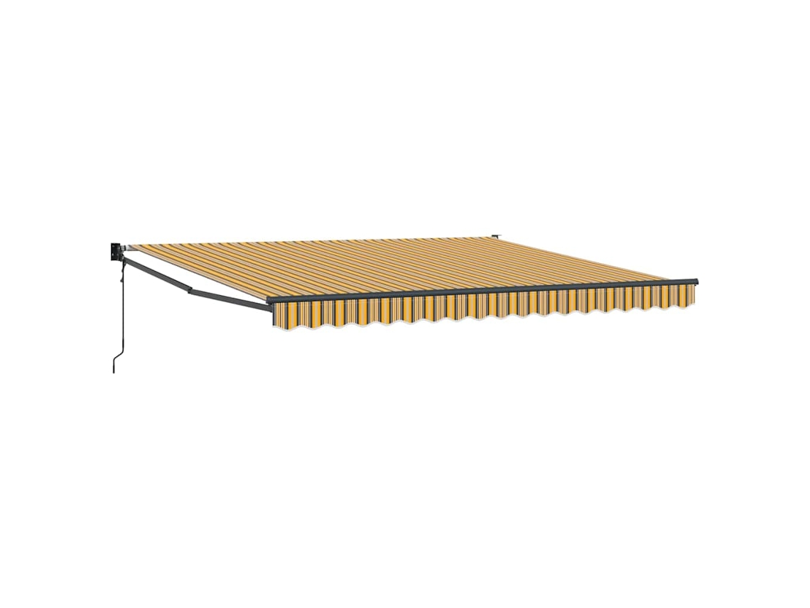 Maison Exclusive - Toldo Retráctil Multicolor 400 X 300 Cm Poliéster Y Aluminio