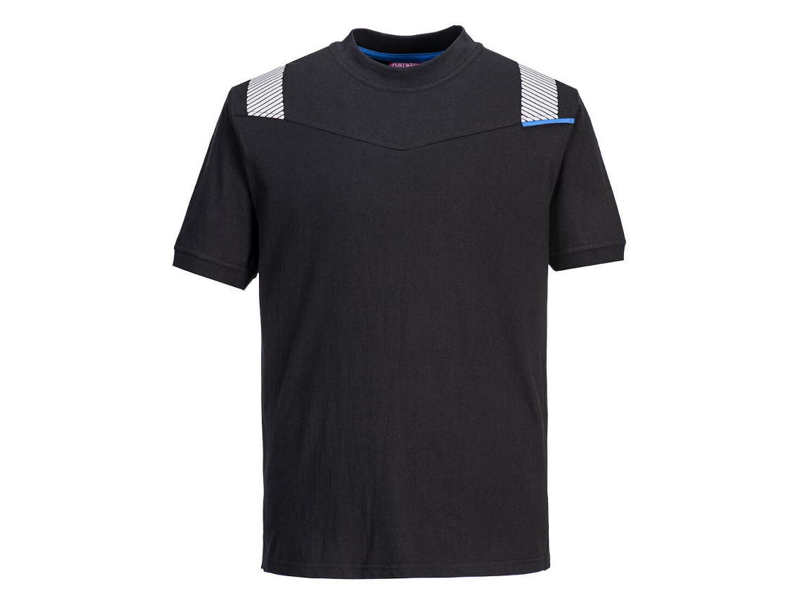 Camiseta de seguridad y comodidad Wx3 Fr Modaflame / Negra / M Portwest