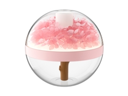 Humidificador recargable por USB Digitallab, 270 ml, 800 mAh, luz LED, silencioso (rosa)