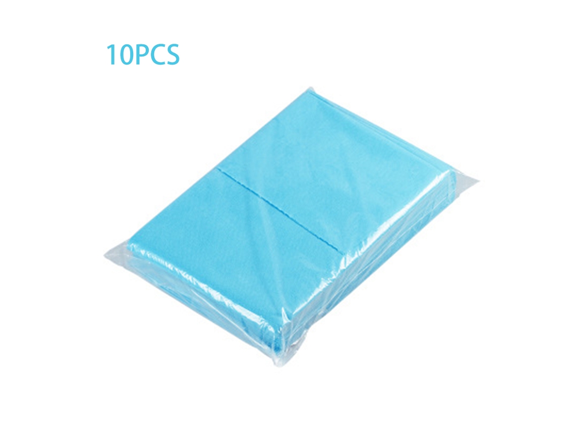 10 sábanas desechables de tela no tejida de 80 x 180 cm para camas de spa, masajes y salones de belleza.
