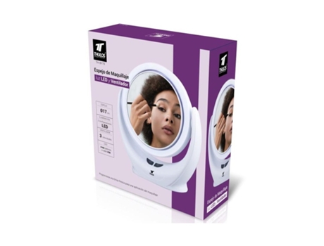 Espejo maquillaje con luz led y ventilador Thulos SUINGA