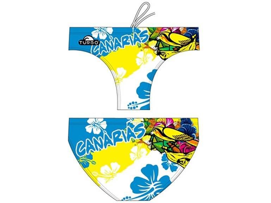 Calzoncillos para Hombre TURBO Canarias Parrot Multicolor para Natacion (XL)