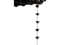 Colector De Lluvia Genérico Flor De Hierro Ajustable, Cadenas De Lluvia Para Canalones, Aleros, Terraza, Patio Trasero,