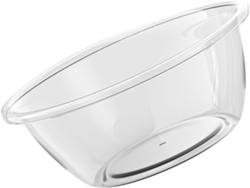 Lavabo de plástico transparente, lavabo grueso para lavar la cara y la ropa, de pequeña capacidad para cocina y baño.