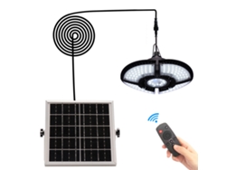 2026-lámpara Colgante Solar 136leds Luz De Garaje Interior Exterior Ip65 Impermeable Con Control Remoto Para Shed Balcón Gazebo